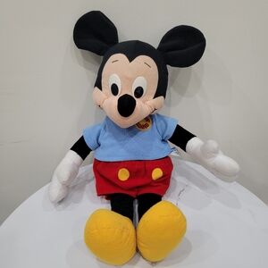 Walt Disney 1988 Vintage Mickey Mouse Plush Pull String